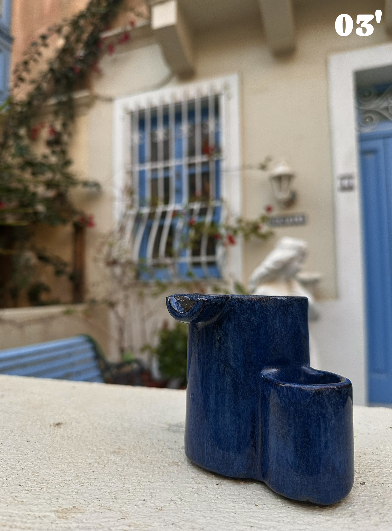 Ręcznie robiona ceramiczna popielniczka na prezent